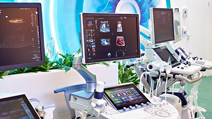 Medical ultrasound devices on exhibition