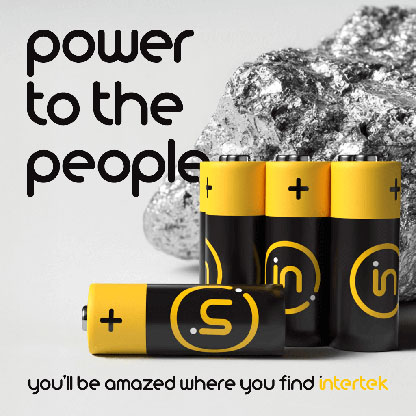 Consumer batteries sitting in front of aluminum foil