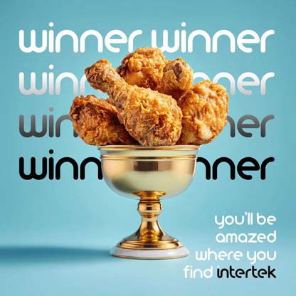 A golden cup filled with fried chicken