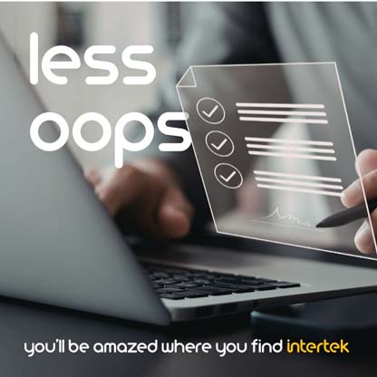 A graphic depicting checkboxes overlaid on a scene with someone using a laptop